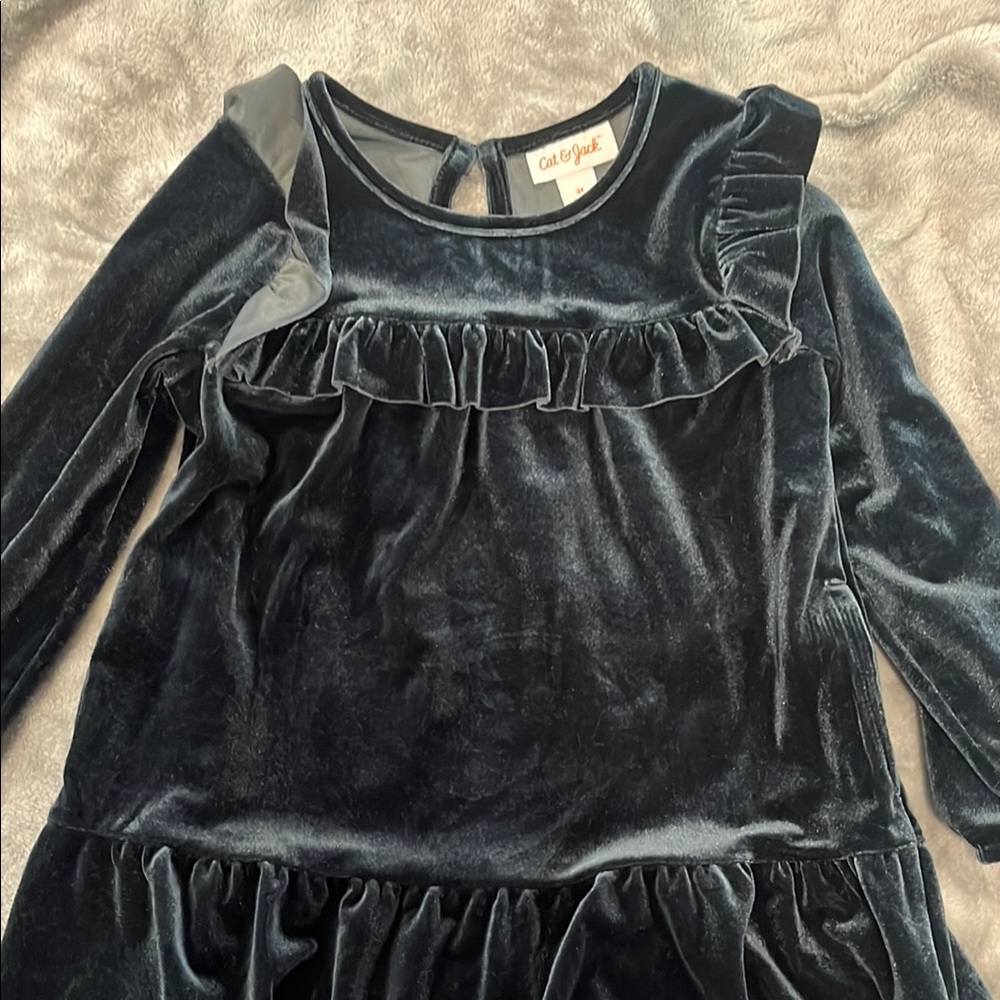 Cat & Jack Velvet Dress - Green